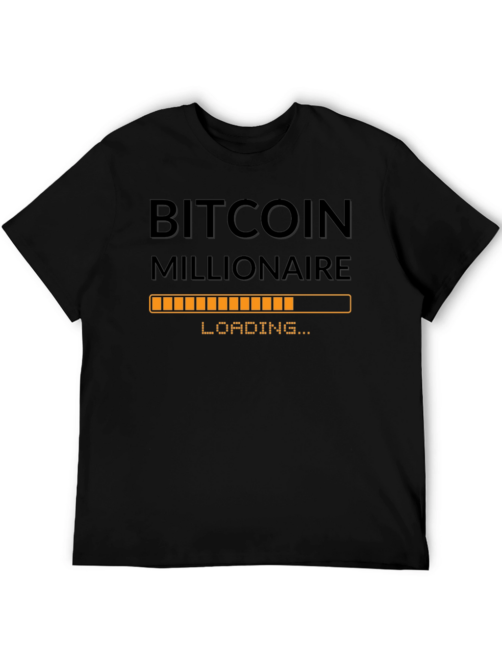 Bitcoin Millionaire Loading - Black T-Shirt