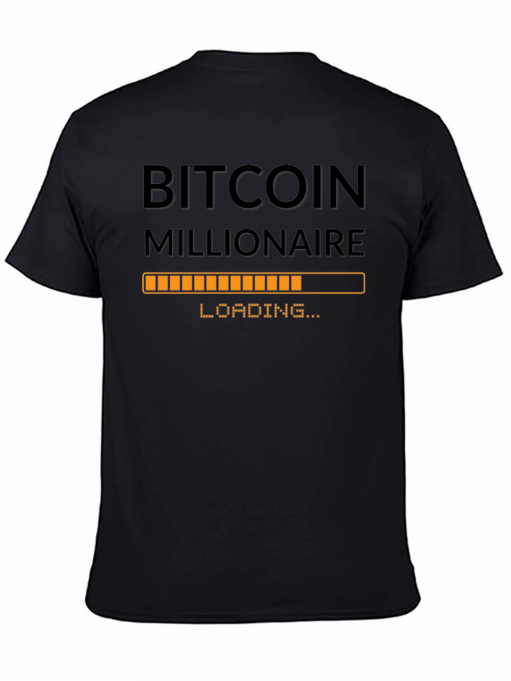 Bitcoin Millionaire Loading - Black T-Shirt
