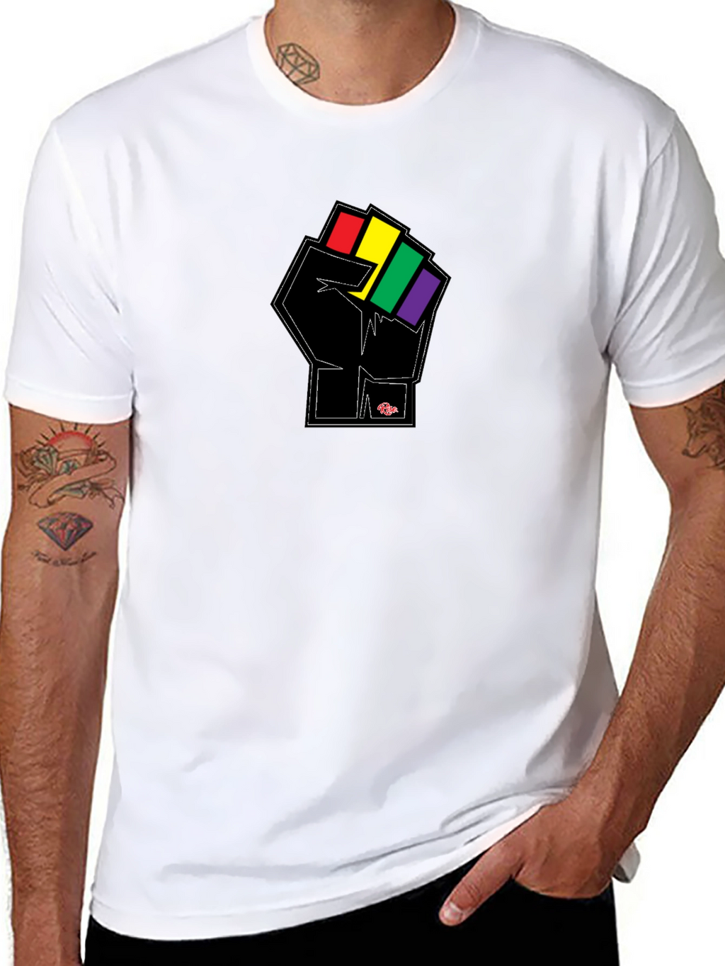 Equality Fist Graphic Tee - Black