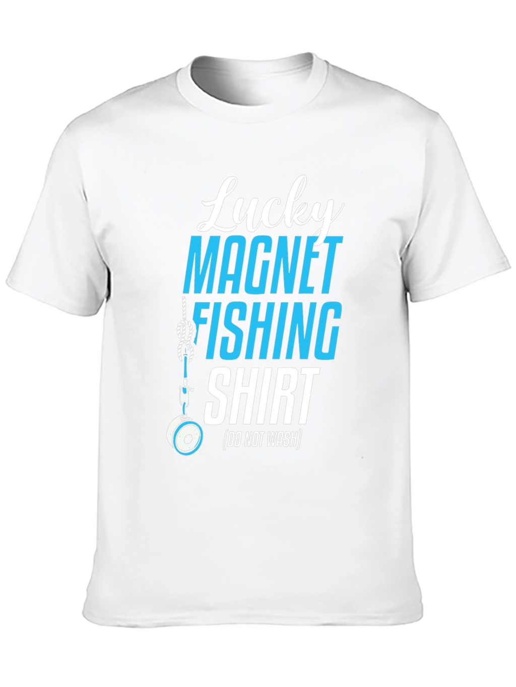 Lucky Magnet Fishing T-Shirt Novelty Tee