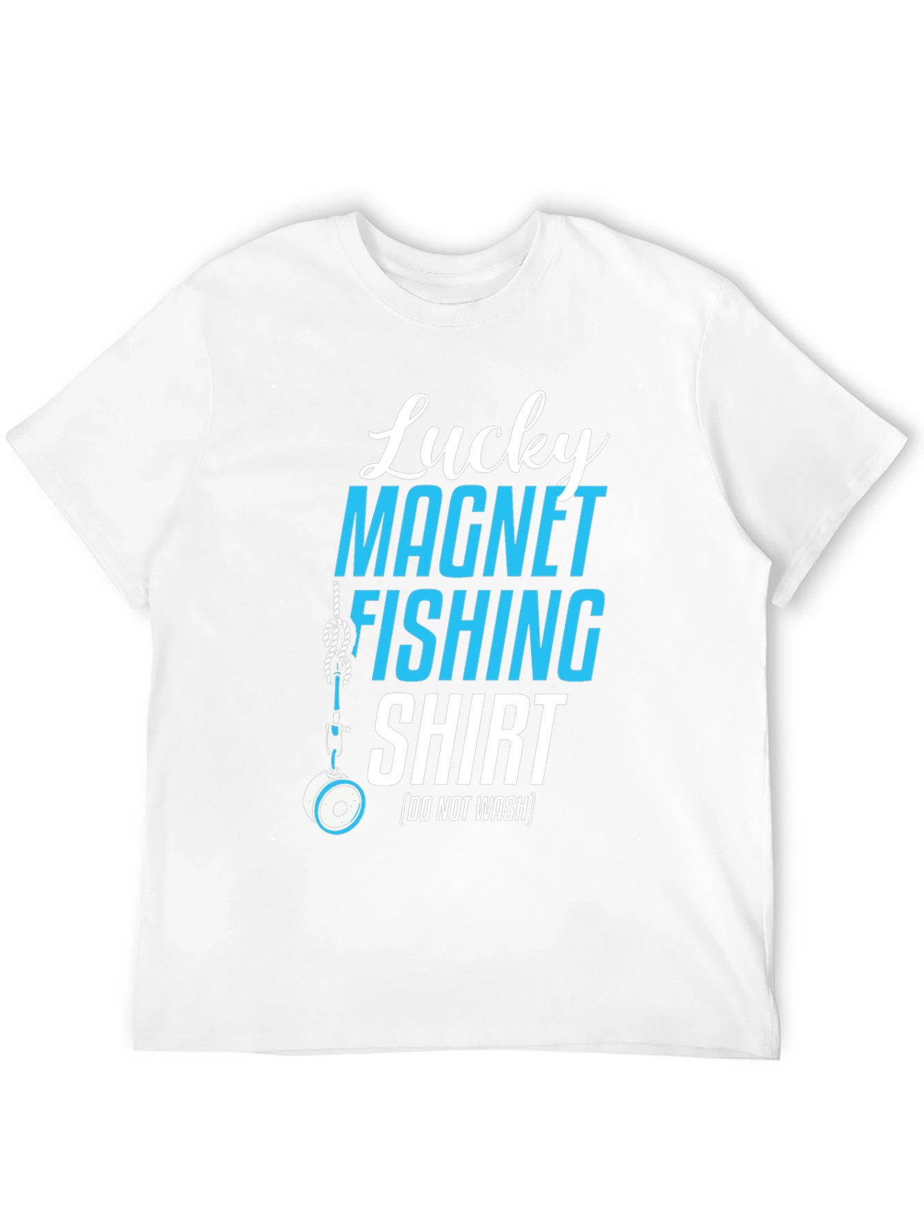 Lucky Magnet Fishing T-Shirt Novelty Tee