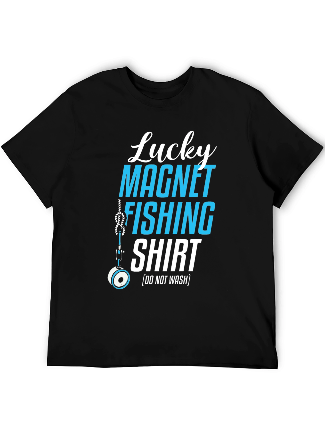 Lucky Magnet Fishing T-Shirt Novelty Tee