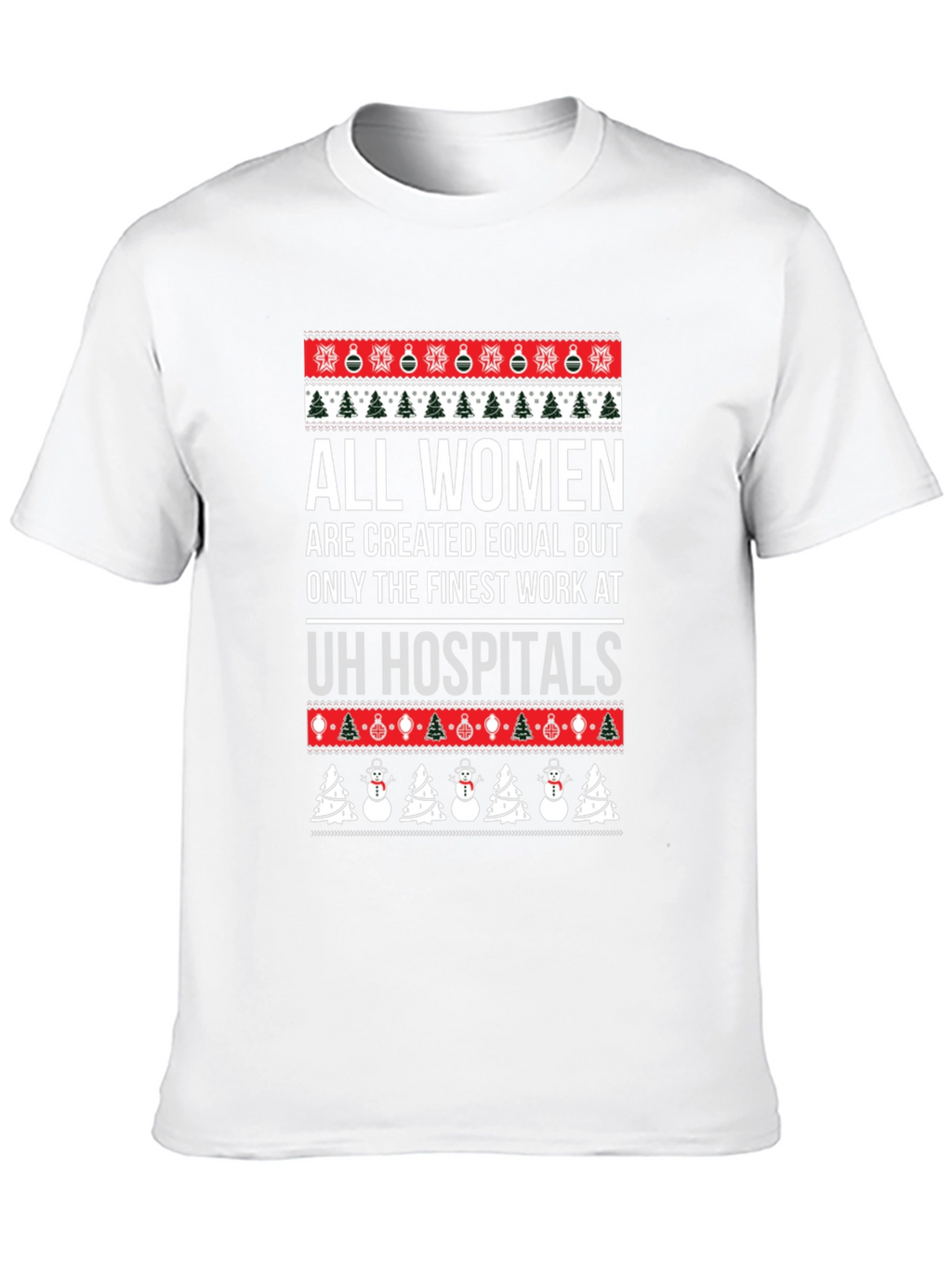 Funny Womens Hospital Christmas Graphic T-Shirt