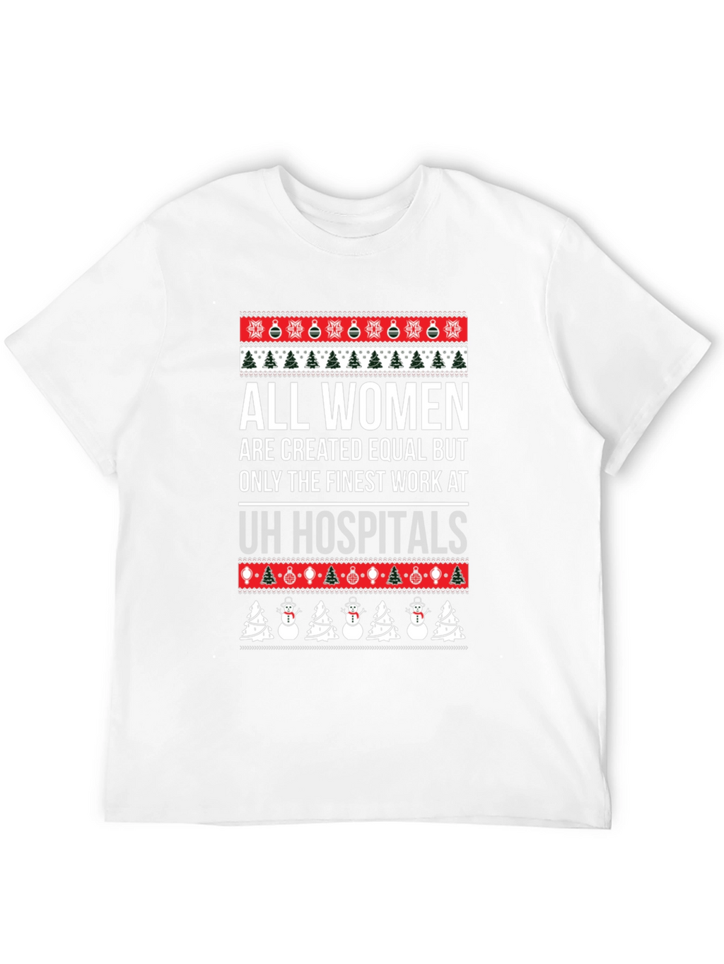 Funny Womens Hospital Christmas Graphic T-Shirt