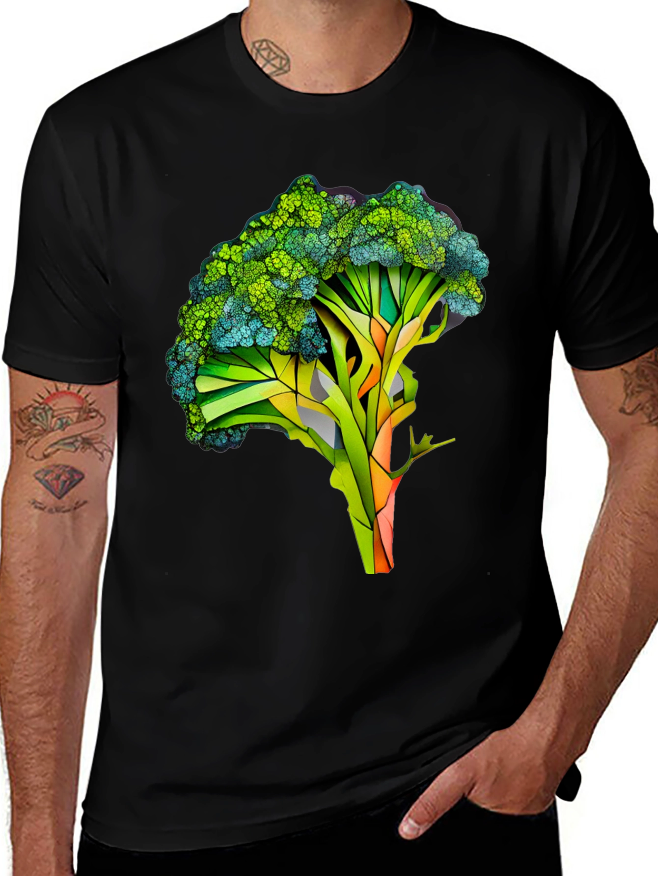 Broccoli Art Print T-Shirt