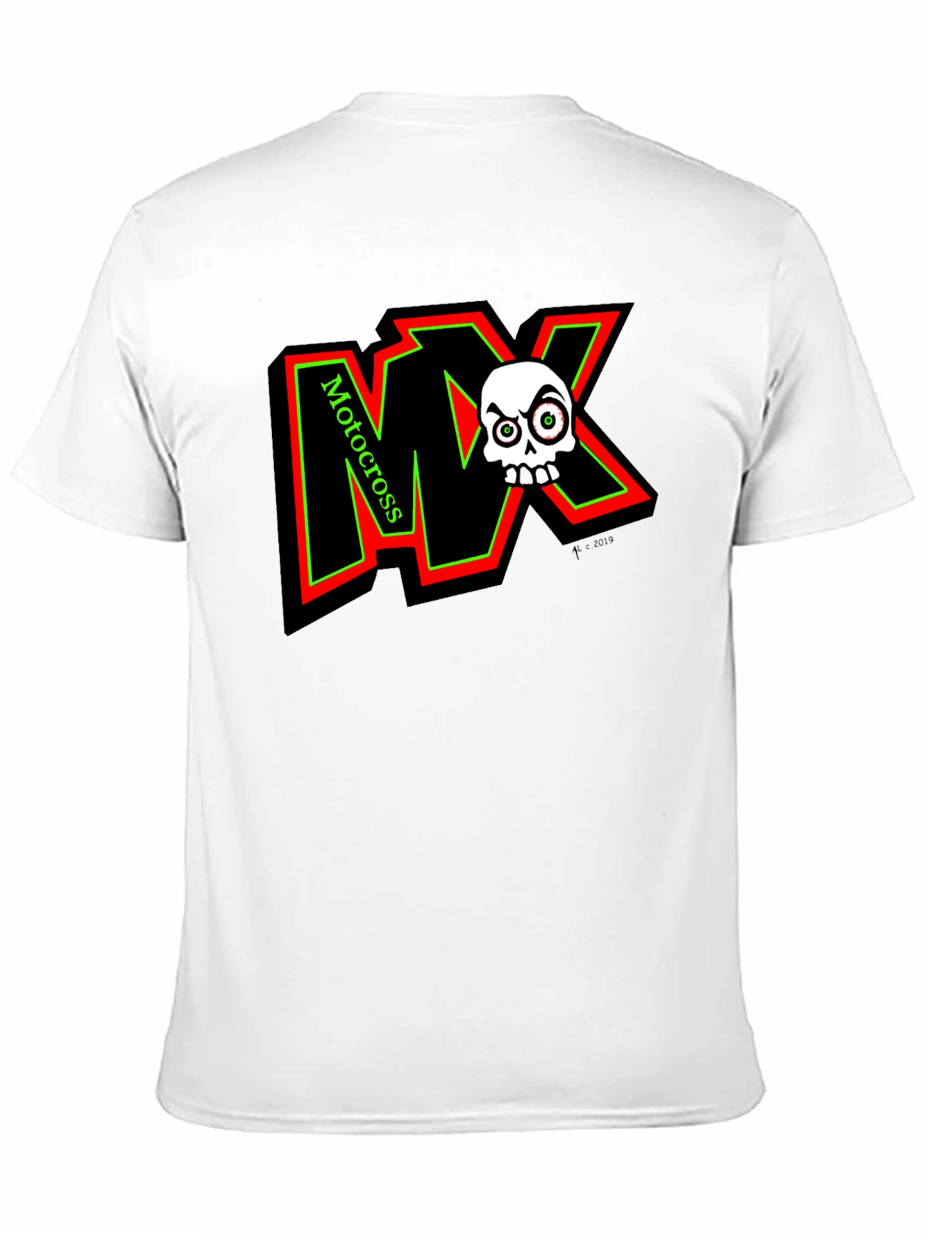MX Motocross Skull Graphic T-Shirt