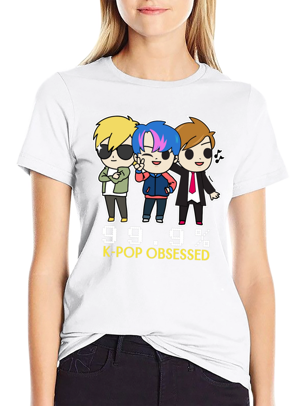 K-Pop Obsessed Black Graphic Tee