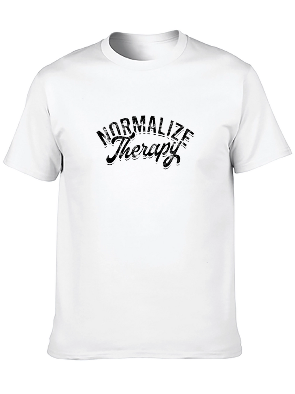 Normalize Therapy Black Graphic Tee
