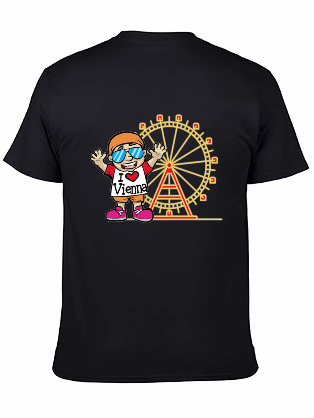 I Love Vienna Black T-Shirt