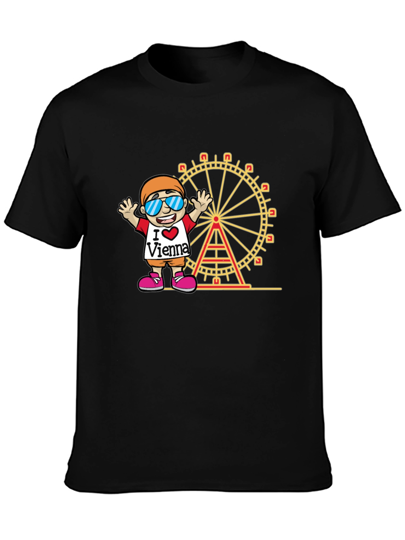 I Love Vienna Black T-Shirt