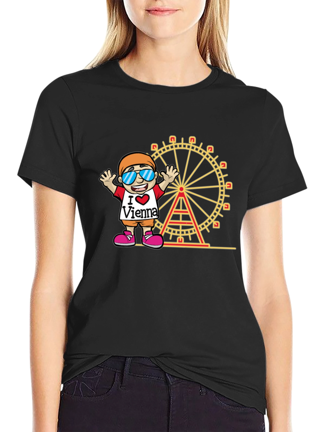 I Love Vienna Black T-Shirt