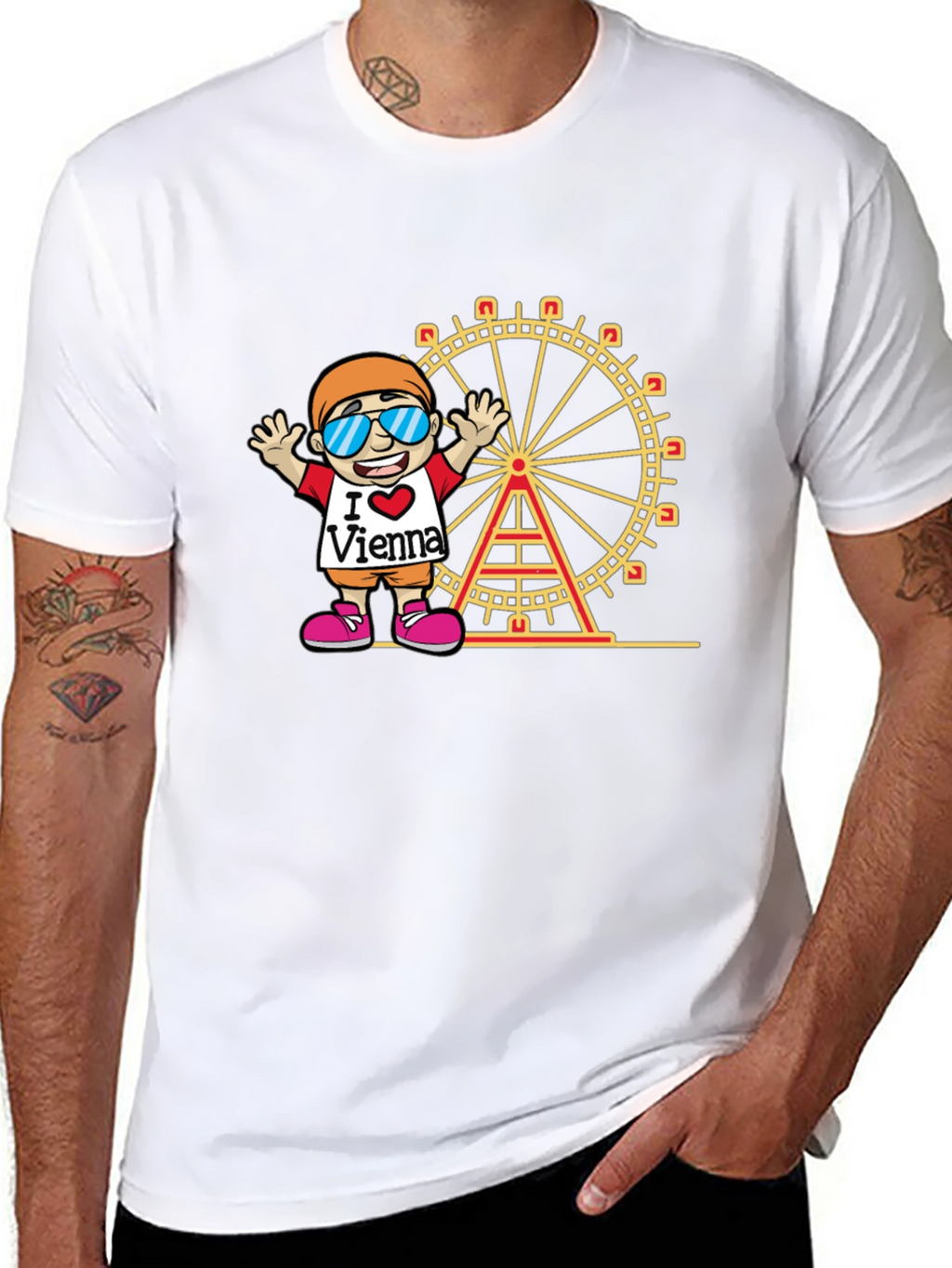 I Love Vienna Black T-Shirt
