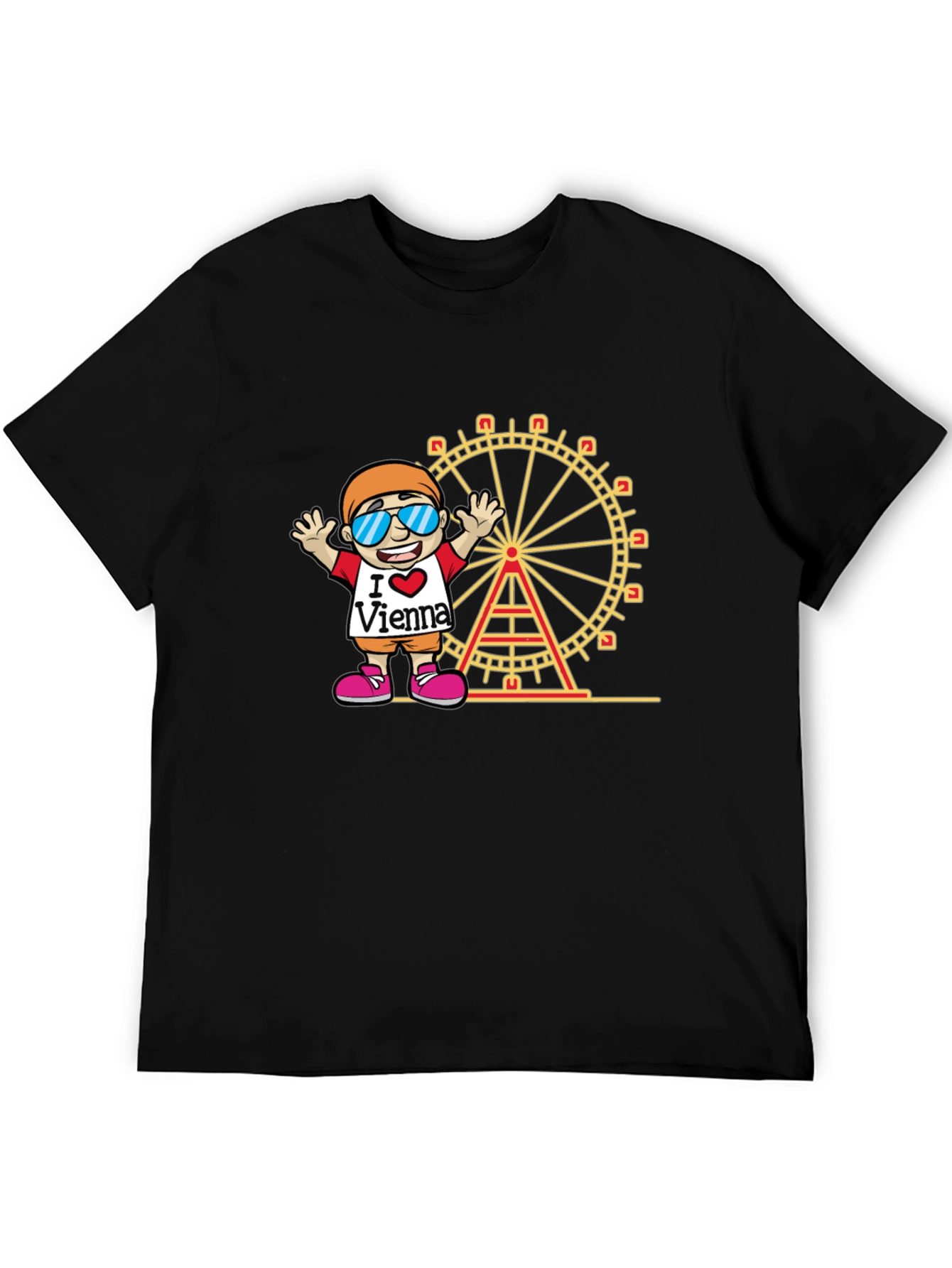 I Love Vienna Black T-Shirt