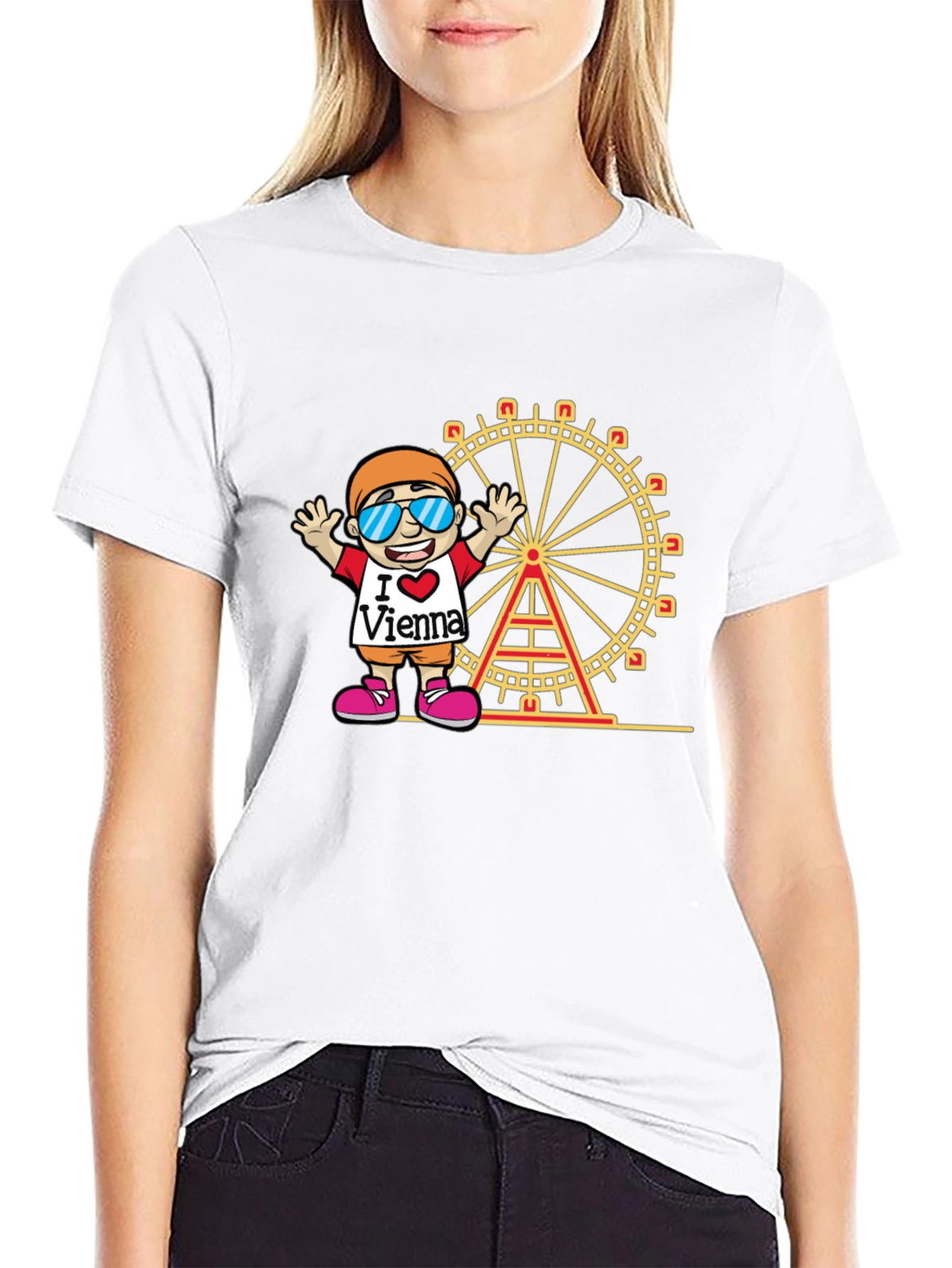 I Love Vienna Black T-Shirt