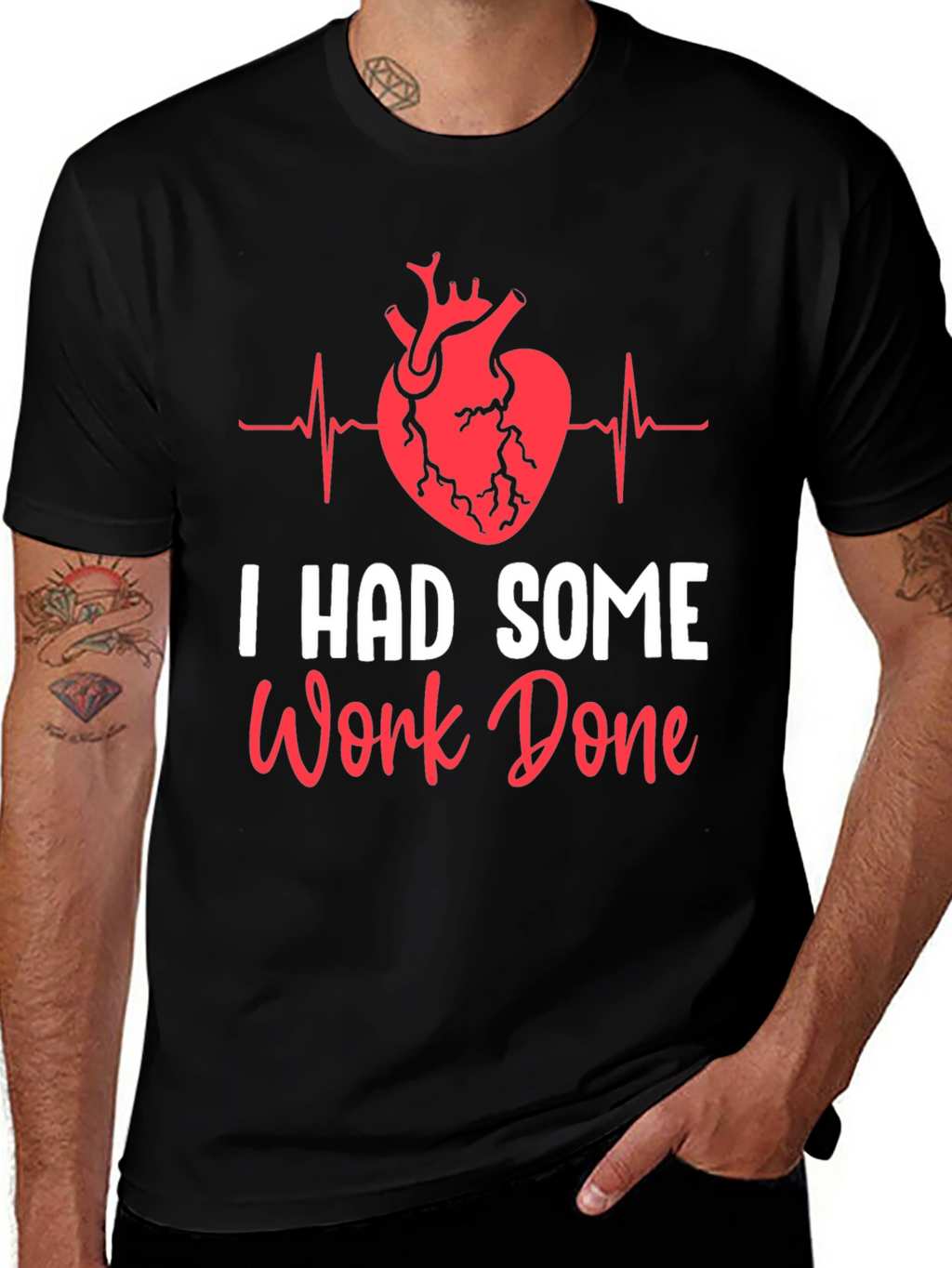 I Had Some Work Done Heart Surgery T-Shirt