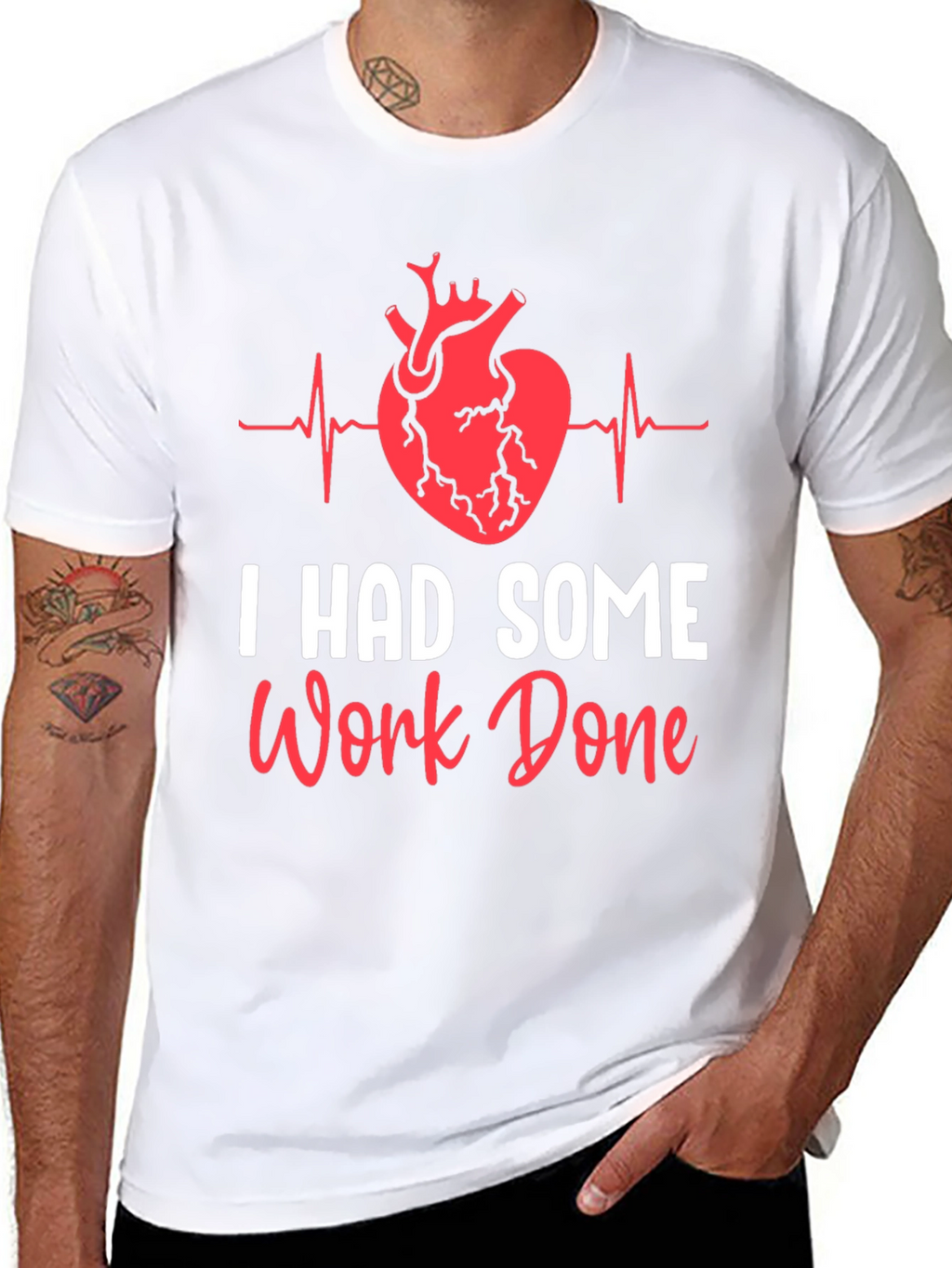 I Had Some Work Done Heart Surgery T-Shirt