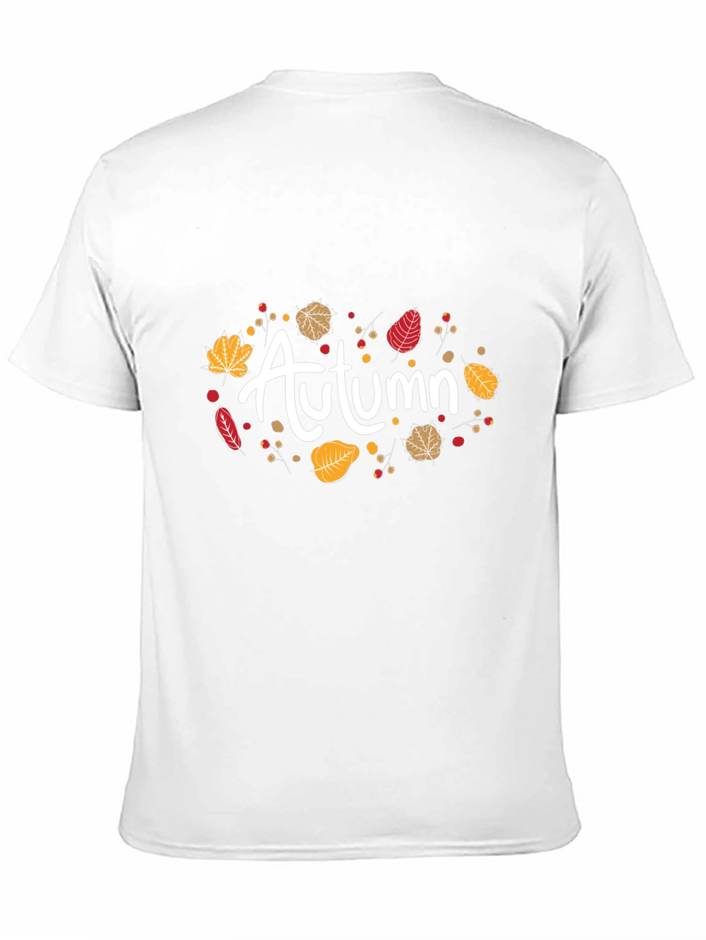 Autumn Leaves Graphic Black T-Shirt