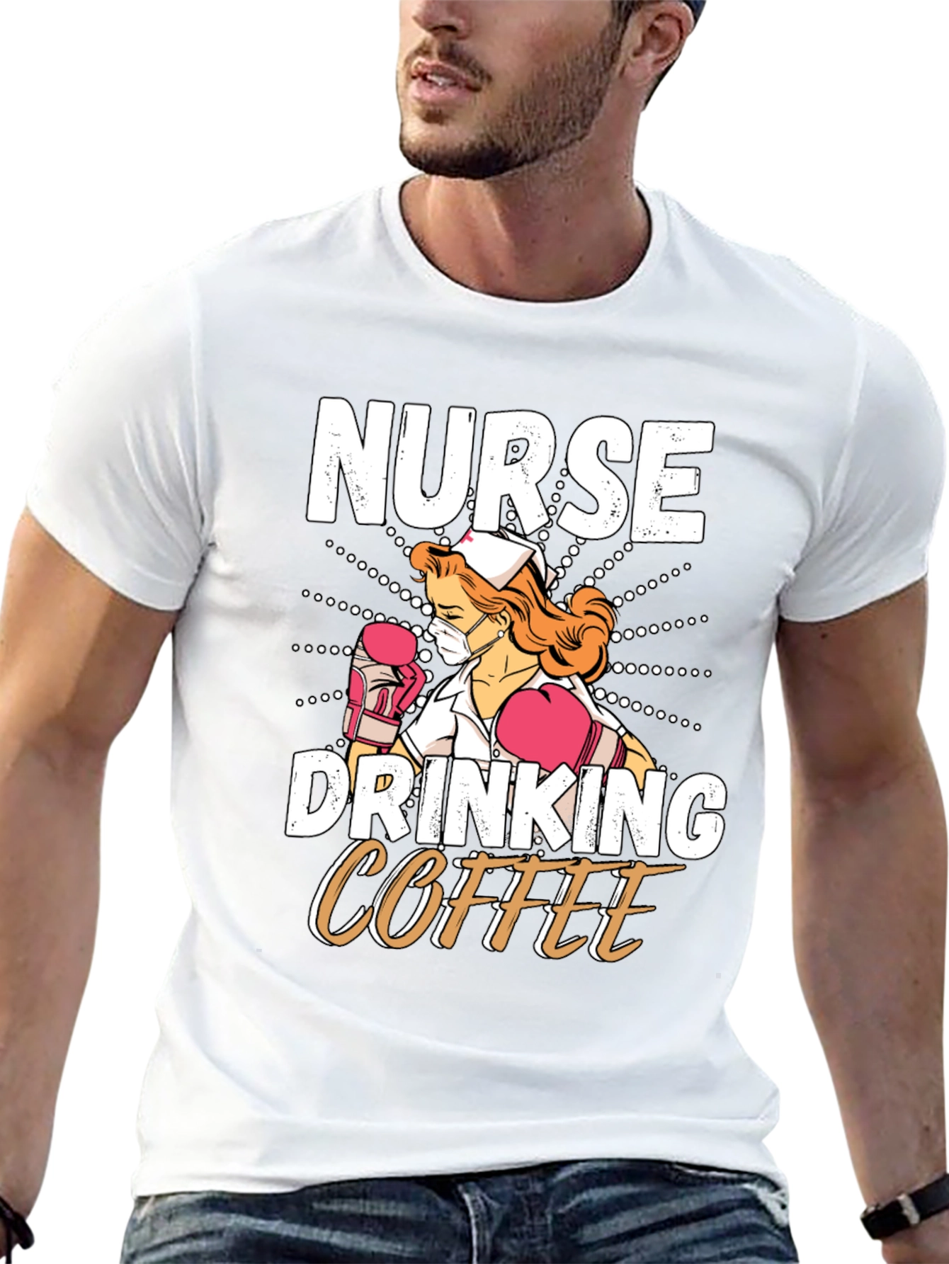 Nurse Drinking Coffee T-Shirt
