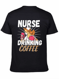 Nurse Drinking Coffee T-Shirt