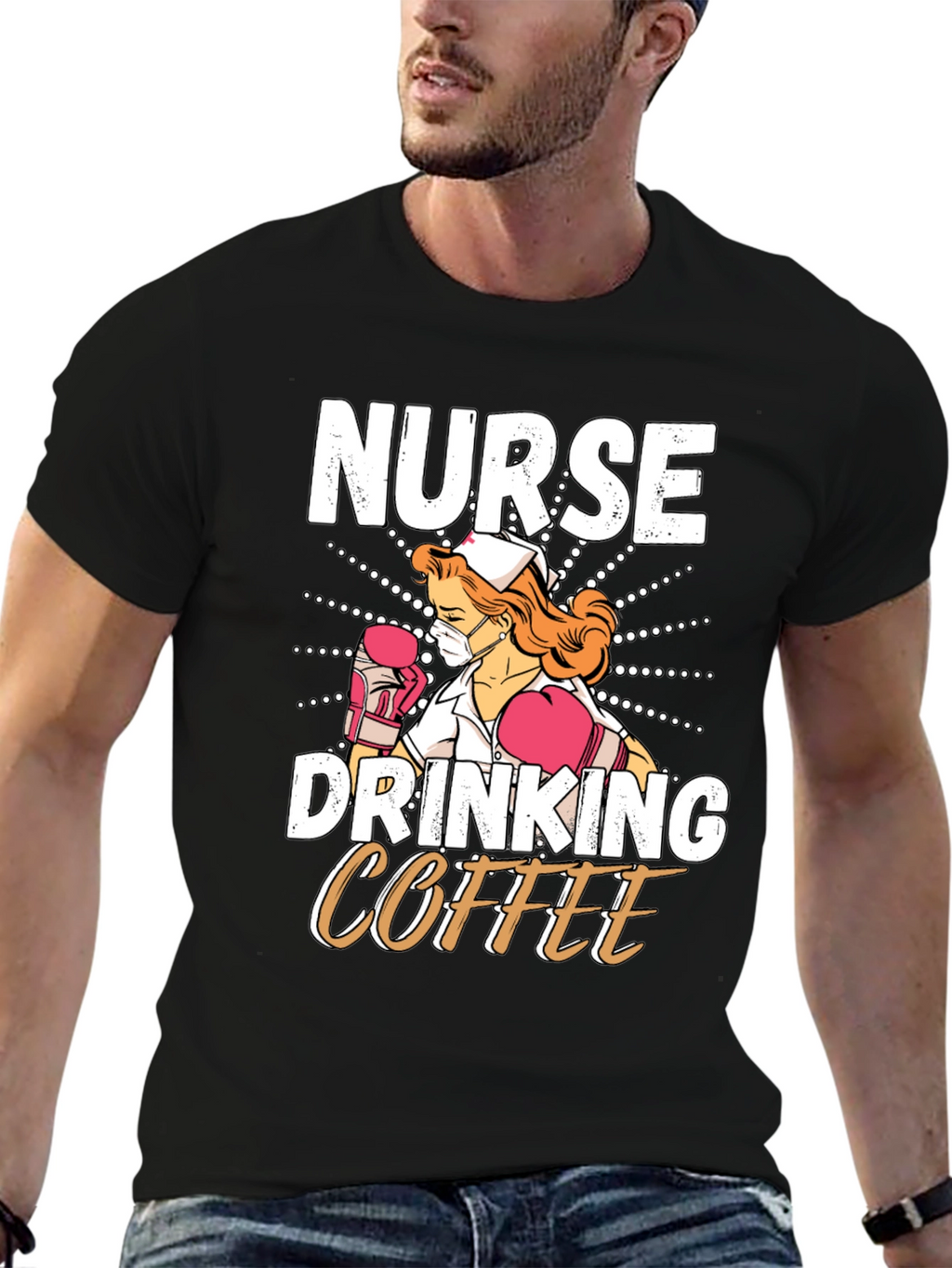 Nurse Drinking Coffee T-Shirt