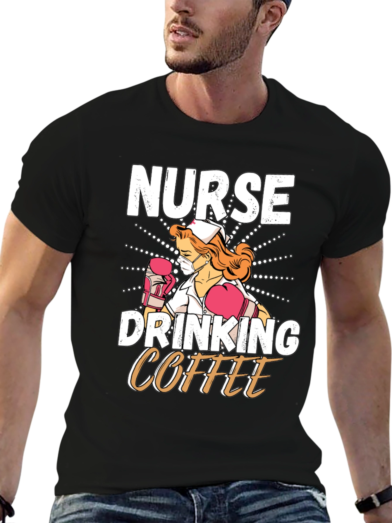 Nurse Drinking Coffee T-Shirt