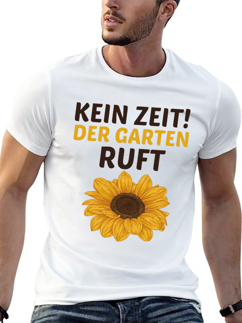 Kein Zeit! Der Garten Ruft Sunflower Graphic Tee