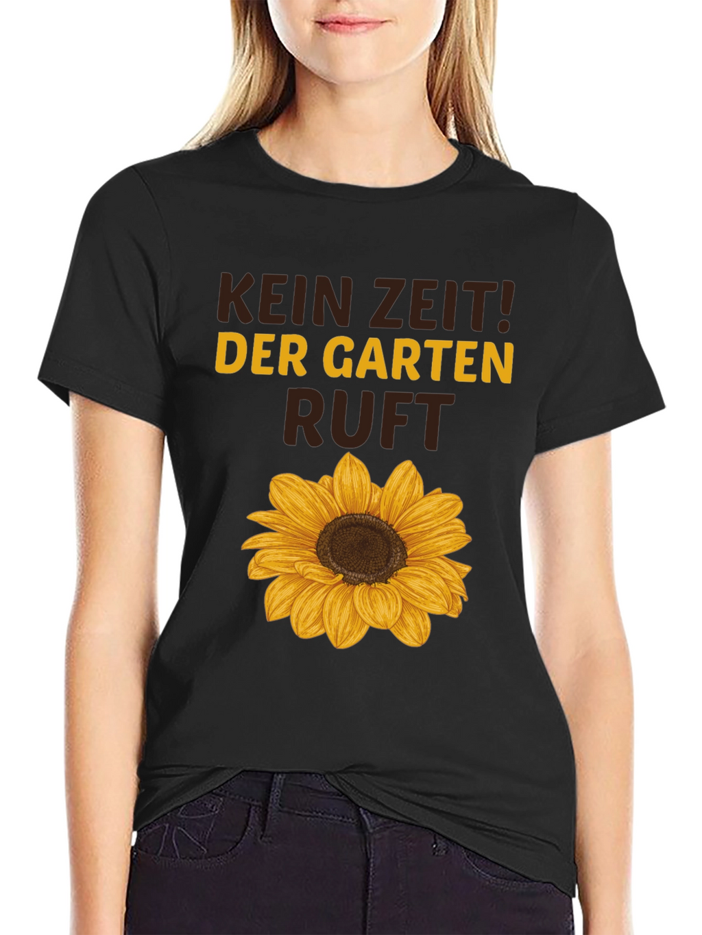 Kein Zeit! Der Garten Ruft Sunflower Graphic Tee