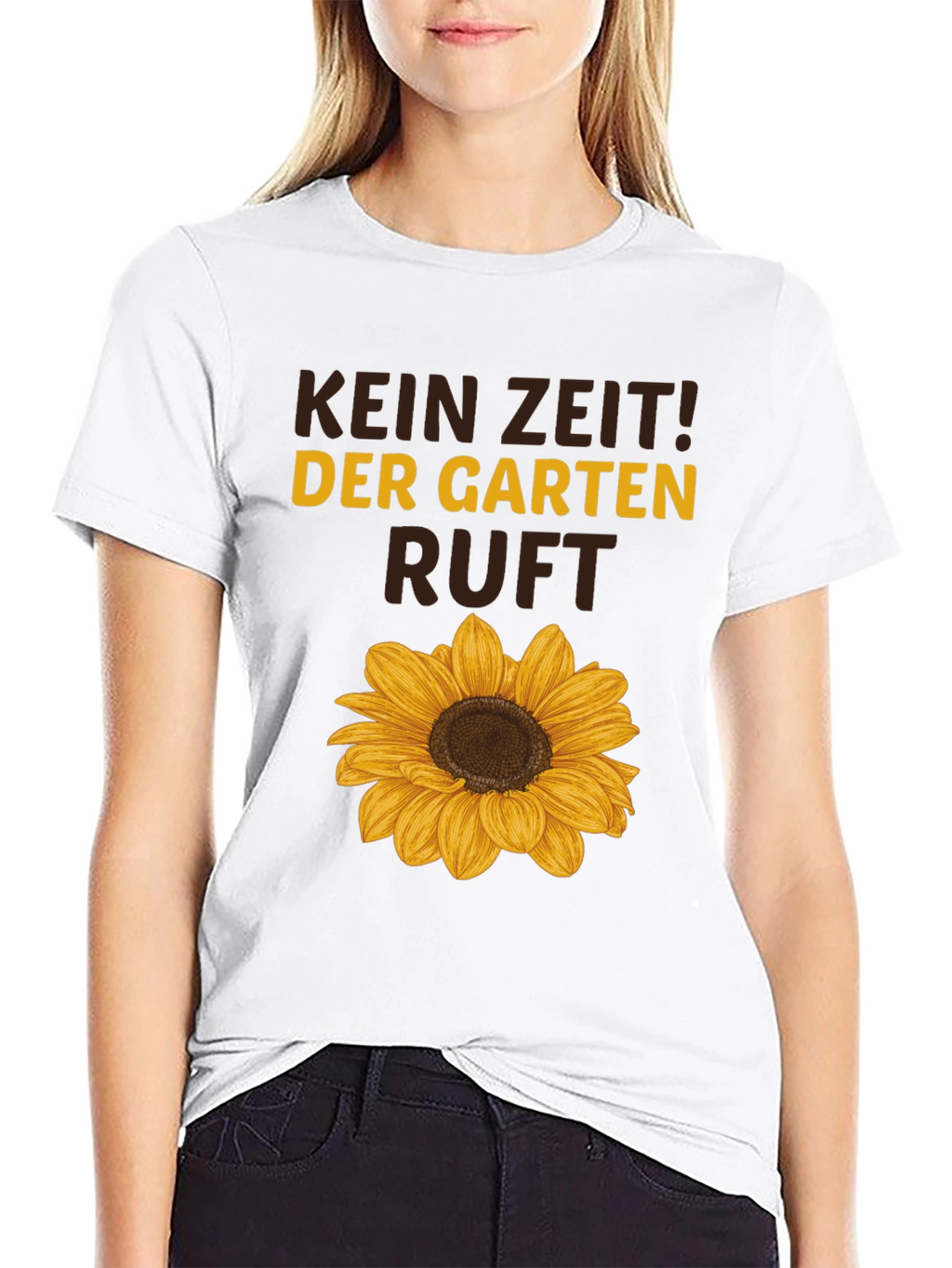 Kein Zeit! Der Garten Ruft Sunflower Graphic Tee