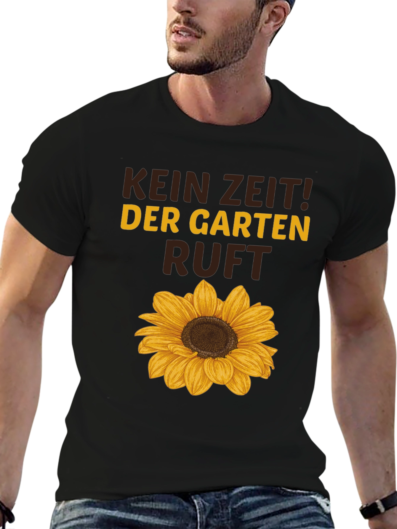 Kein Zeit! Der Garten Ruft Sunflower Graphic Tee