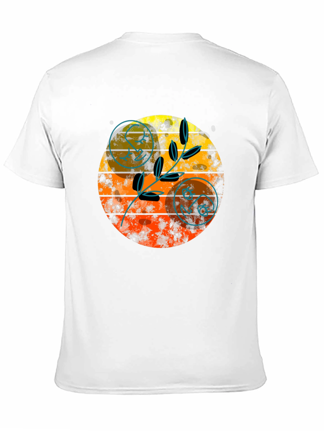 Retro Sunset Graphic Tee - Stylish Black T-Shirt