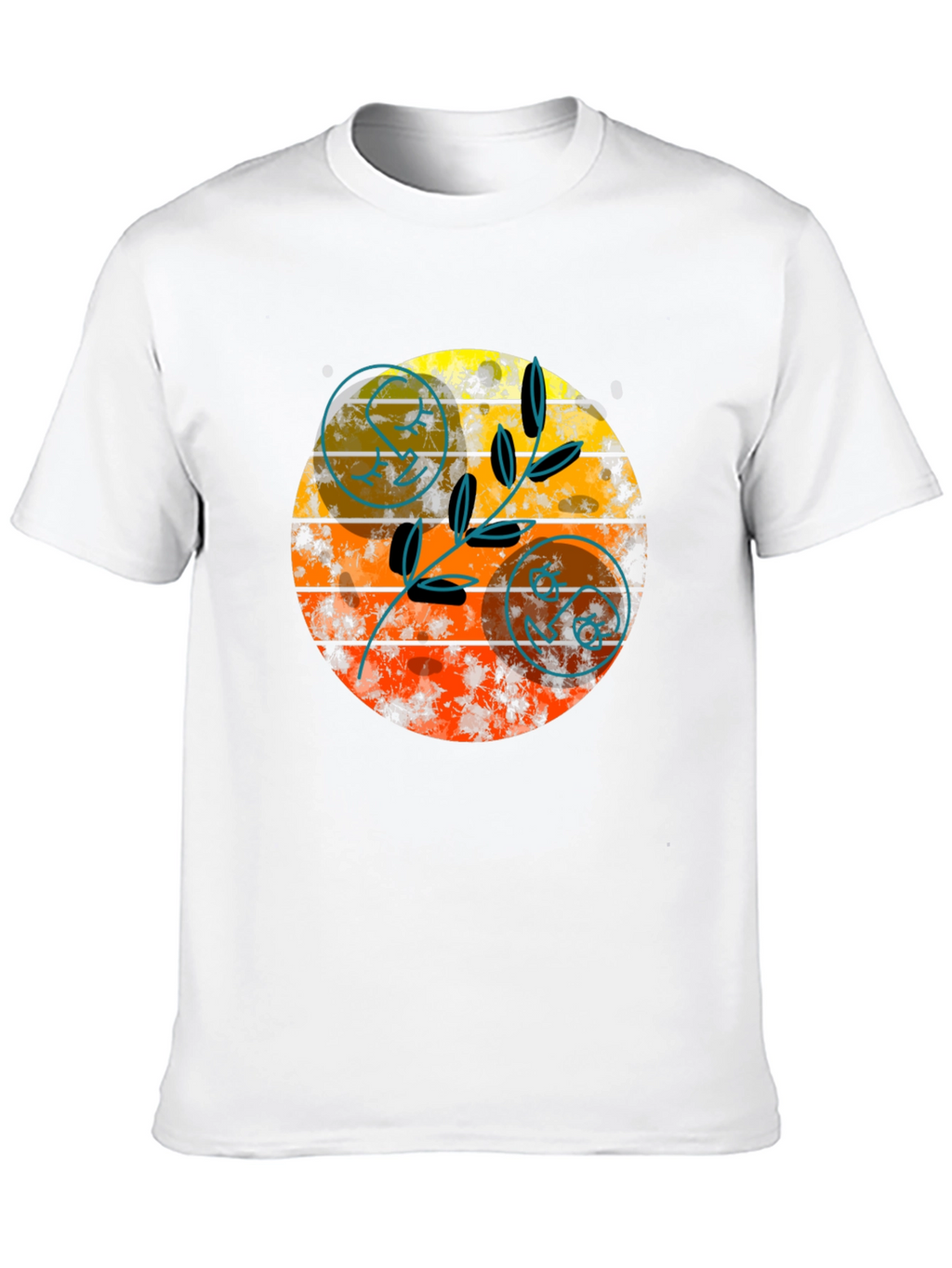 Retro Sunset Graphic Tee - Stylish Black T-Shirt