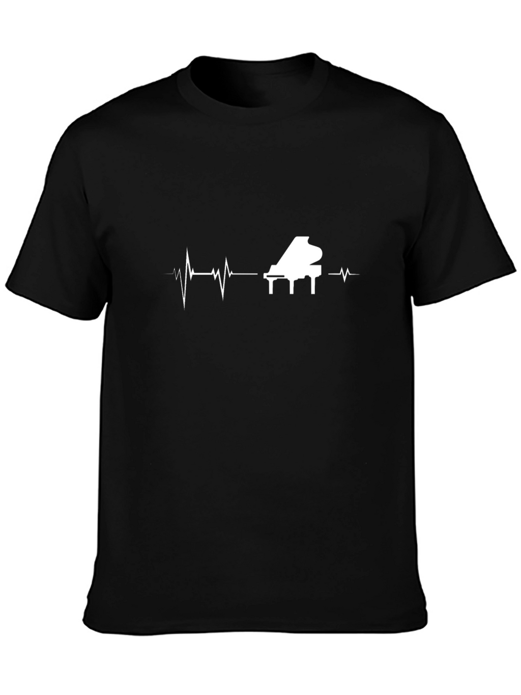 Piano Heartbeat T-Shirt - Music Lover Tee