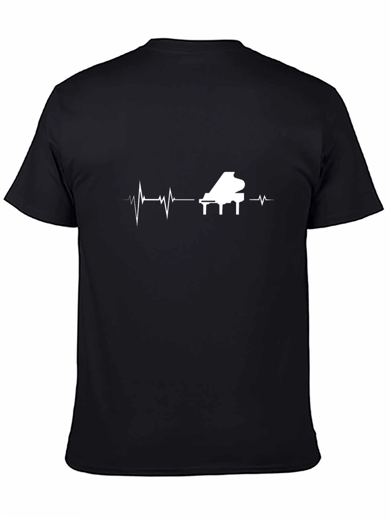 Piano Heartbeat T-Shirt - Music Lover Tee