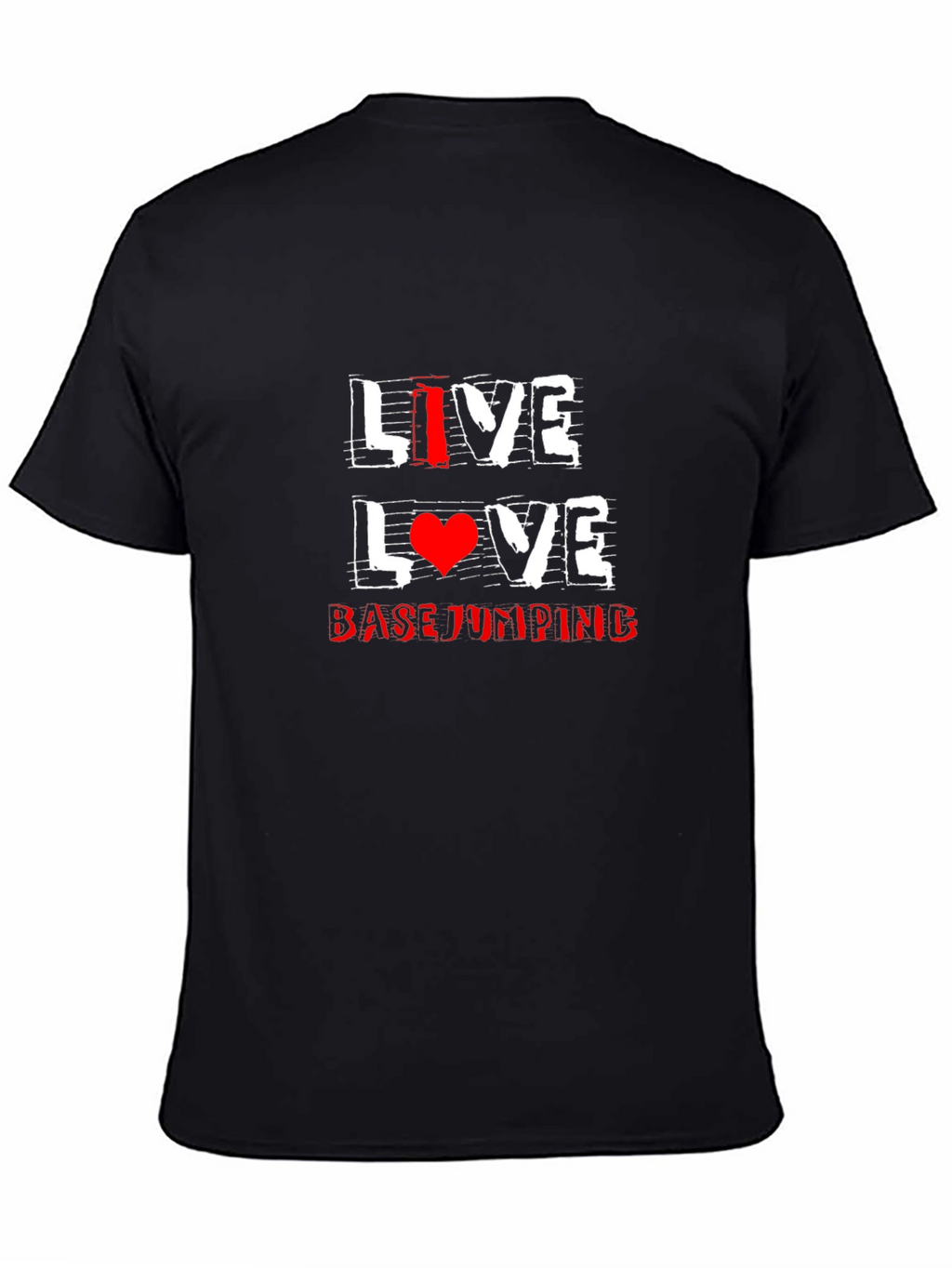 Live Love Base Jumping Black T-Shirt