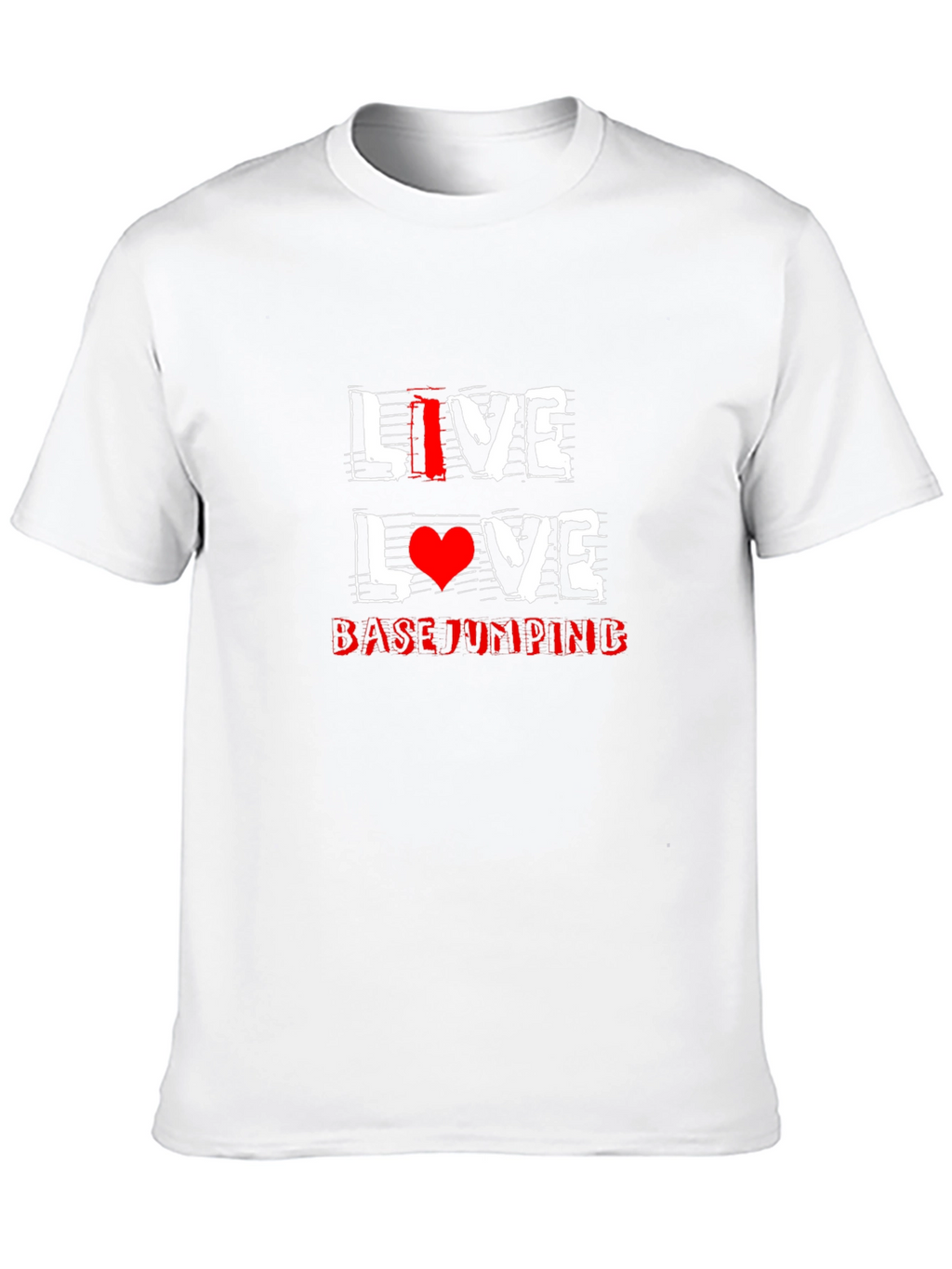Live Love Base Jumping Black T-Shirt