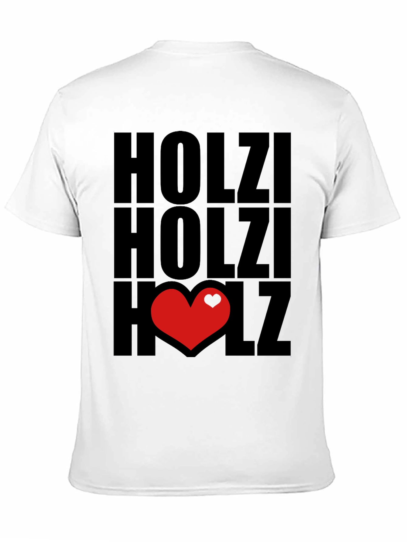 Holzi Love Heart Graphic T-Shirt - Black