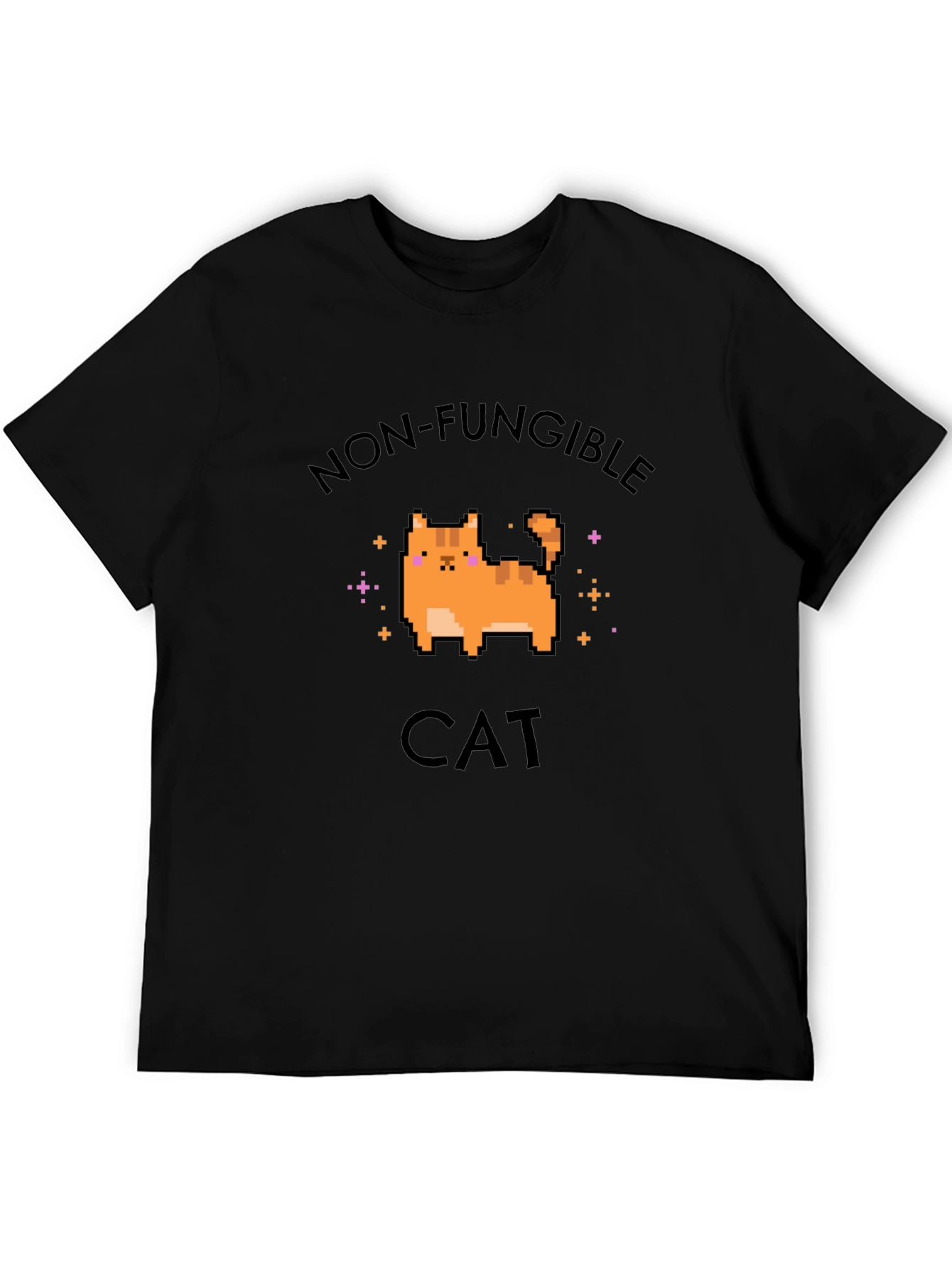 Non-Fungible Cat Graphic T-Shirt