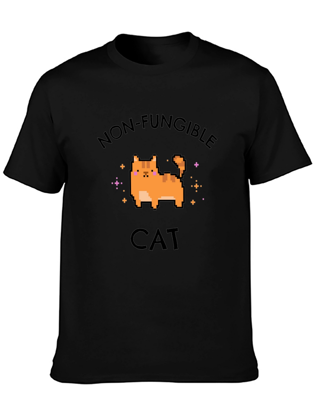 Non-Fungible Cat Graphic T-Shirt