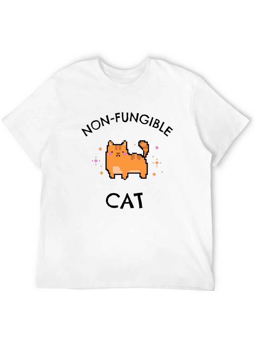 Non-Fungible Cat Graphic T-Shirt