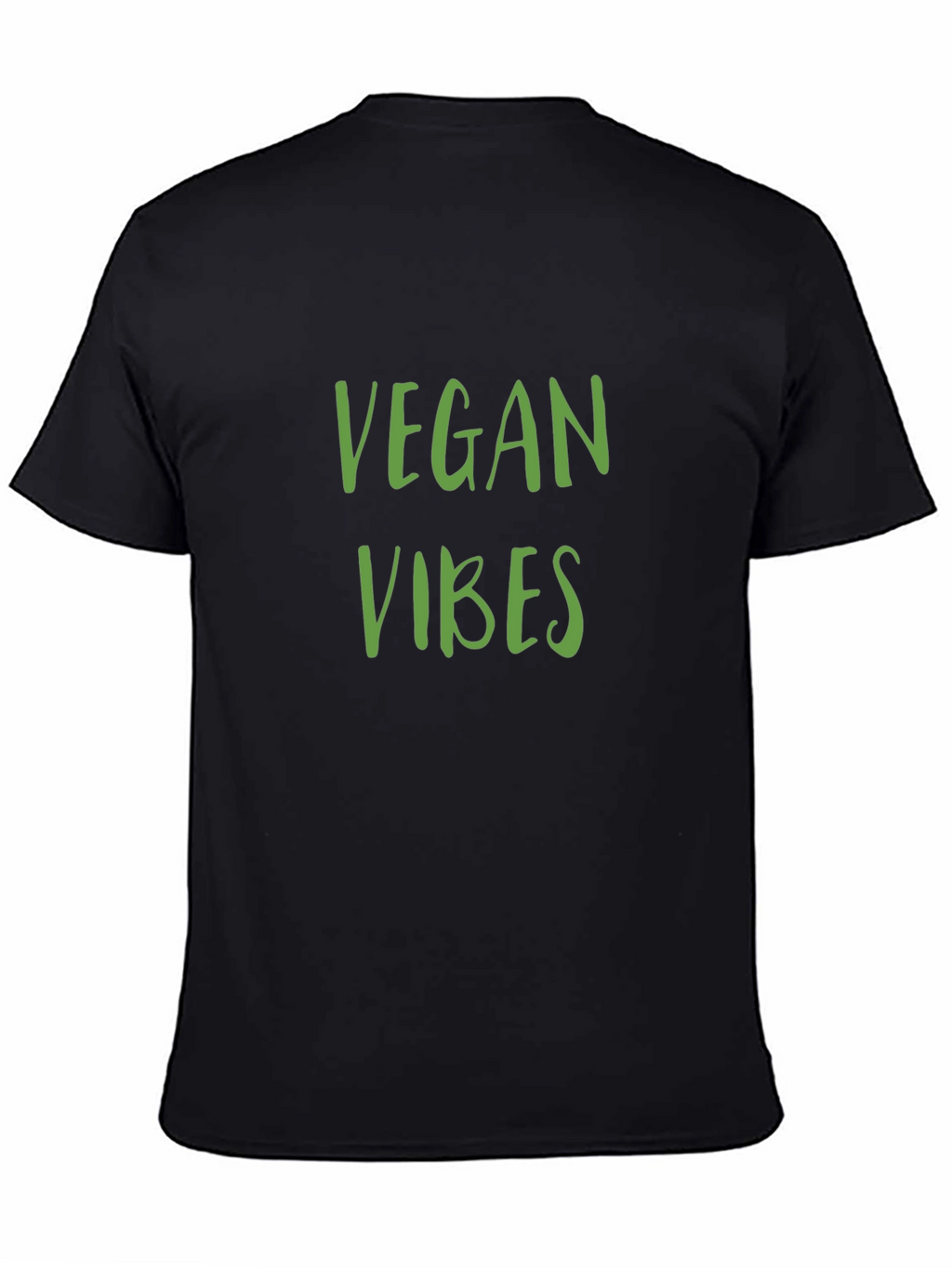 Vegan Vibes Graphic T-Shirt - Black