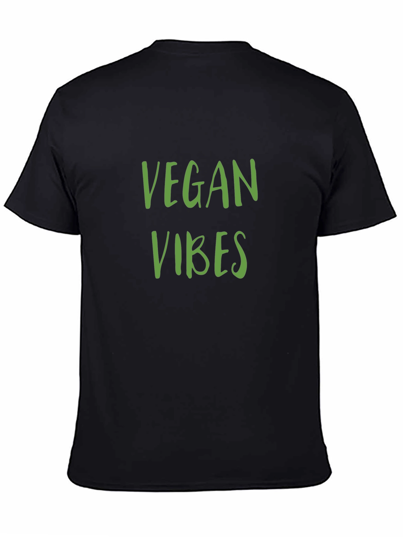 Vegan Vibes Graphic T-Shirt - Black