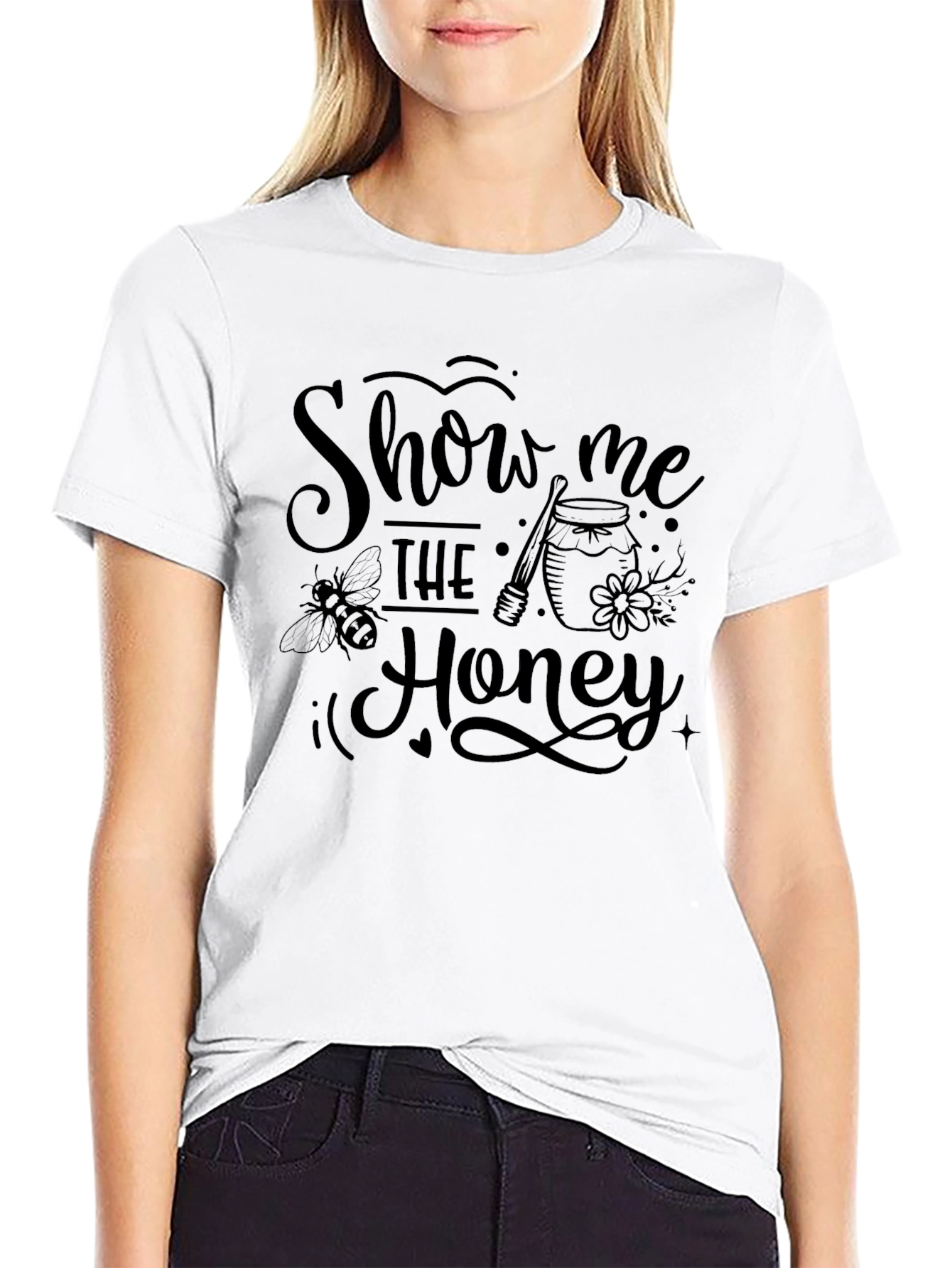 Show Me The Honey Graphic Tee - Black