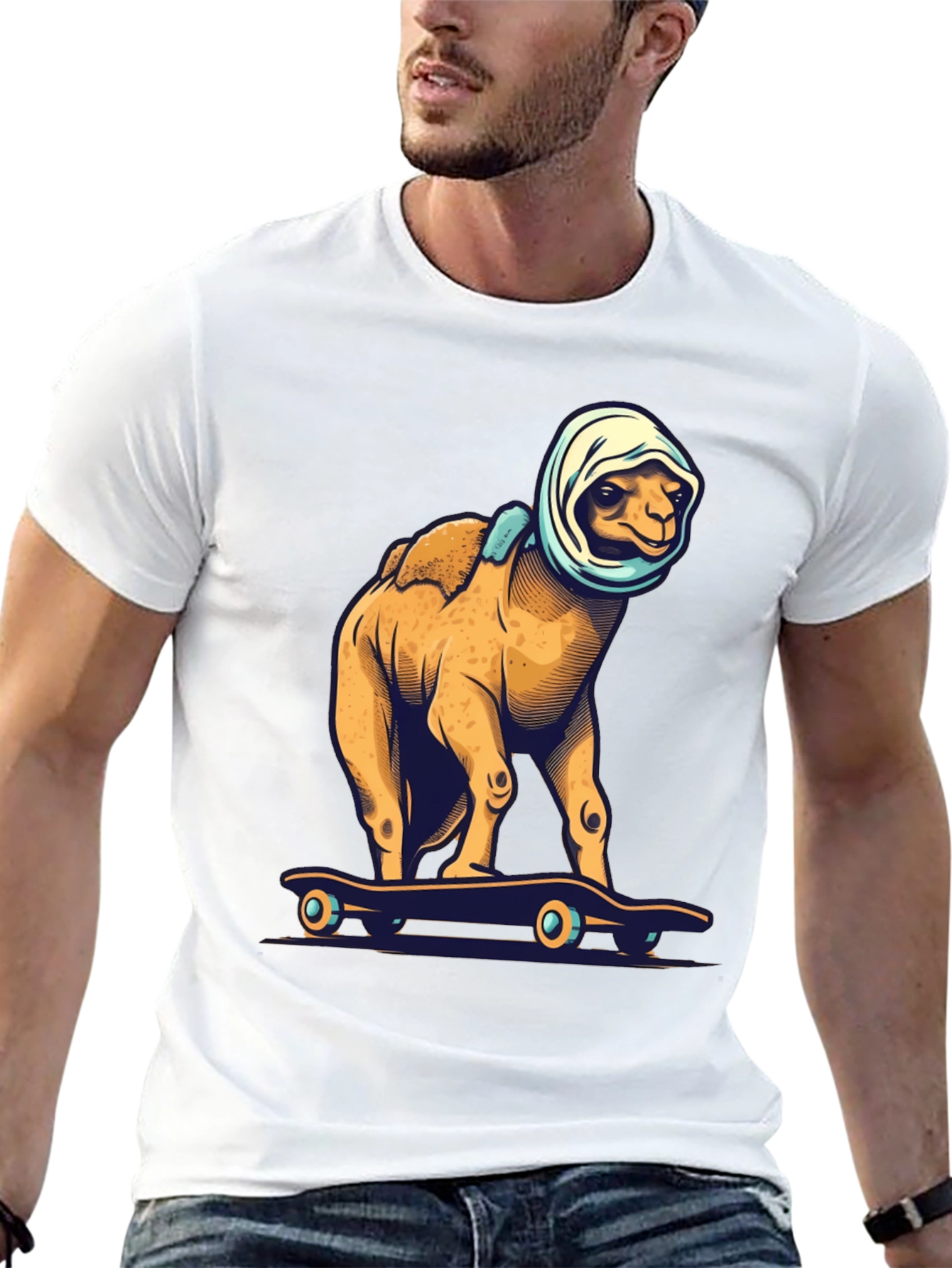 Skateboarding Camel Graphic Tee