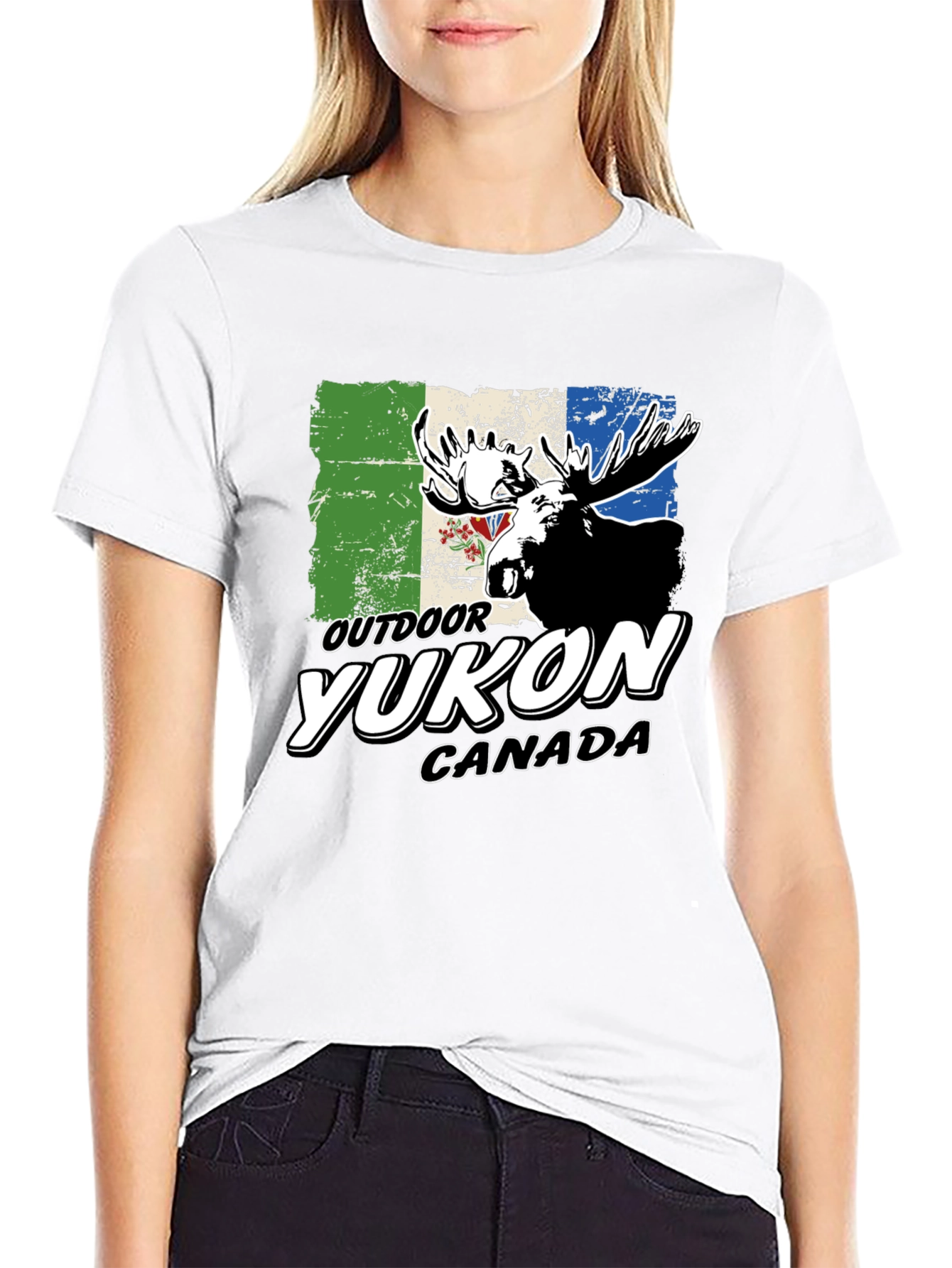 Yukon Canada Outdoor Moose Graphic Tee