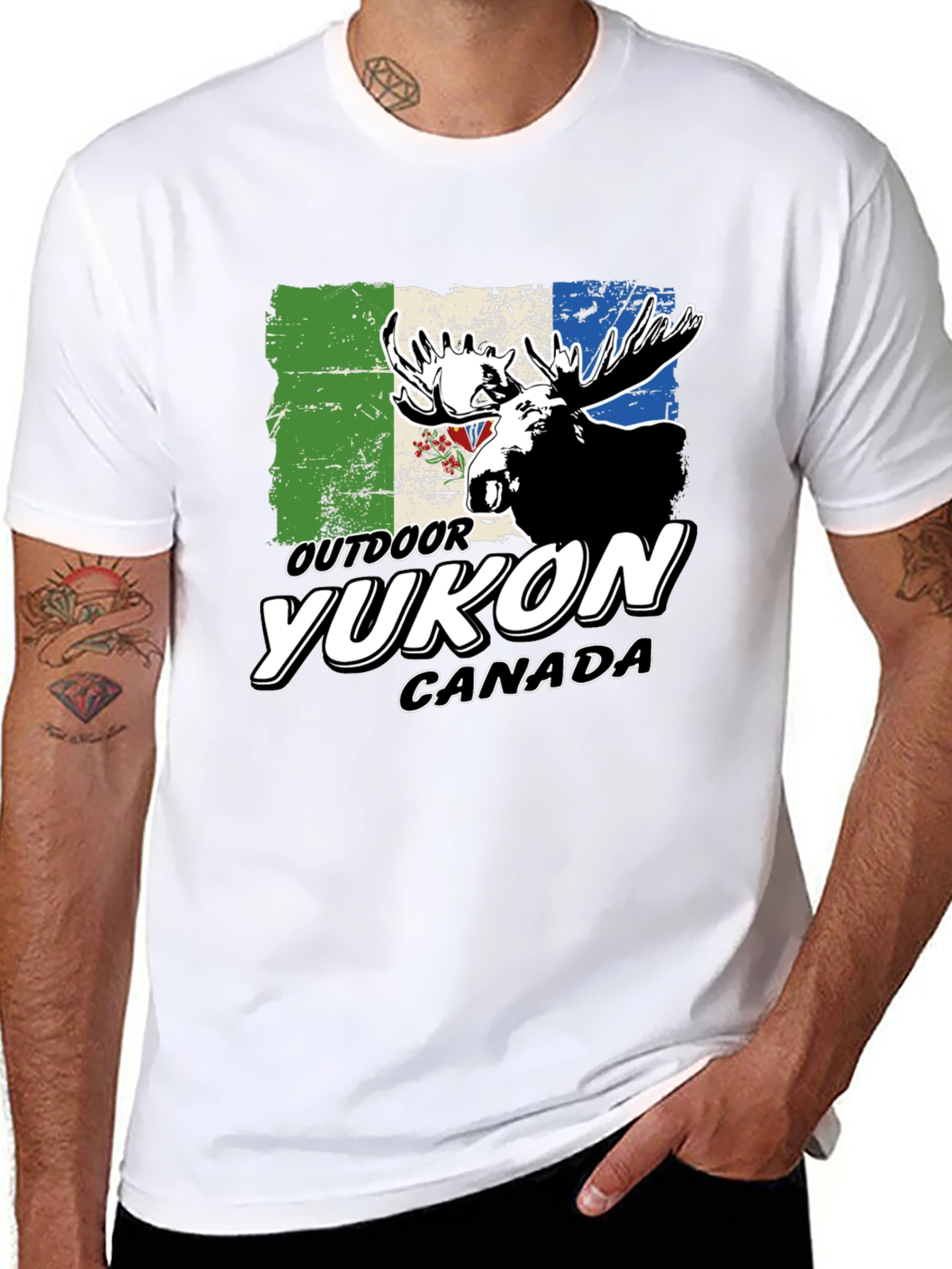 Yukon Canada Outdoor Moose Graphic Tee