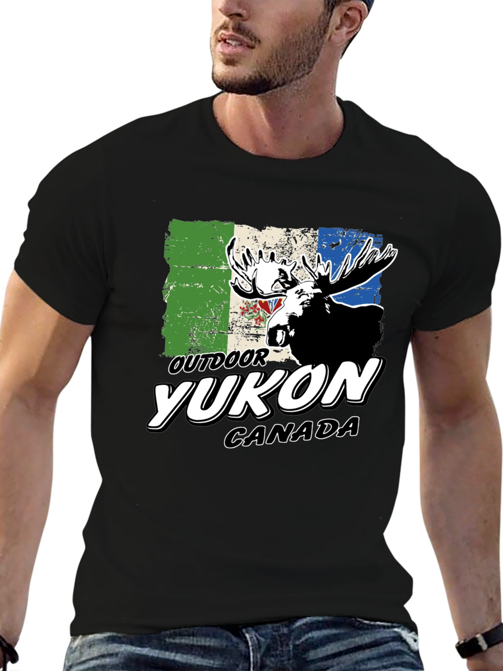 Yukon Canada Outdoor Moose Graphic Tee