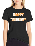 Happy Fathers Day T-Shirt - Classic Black Tee