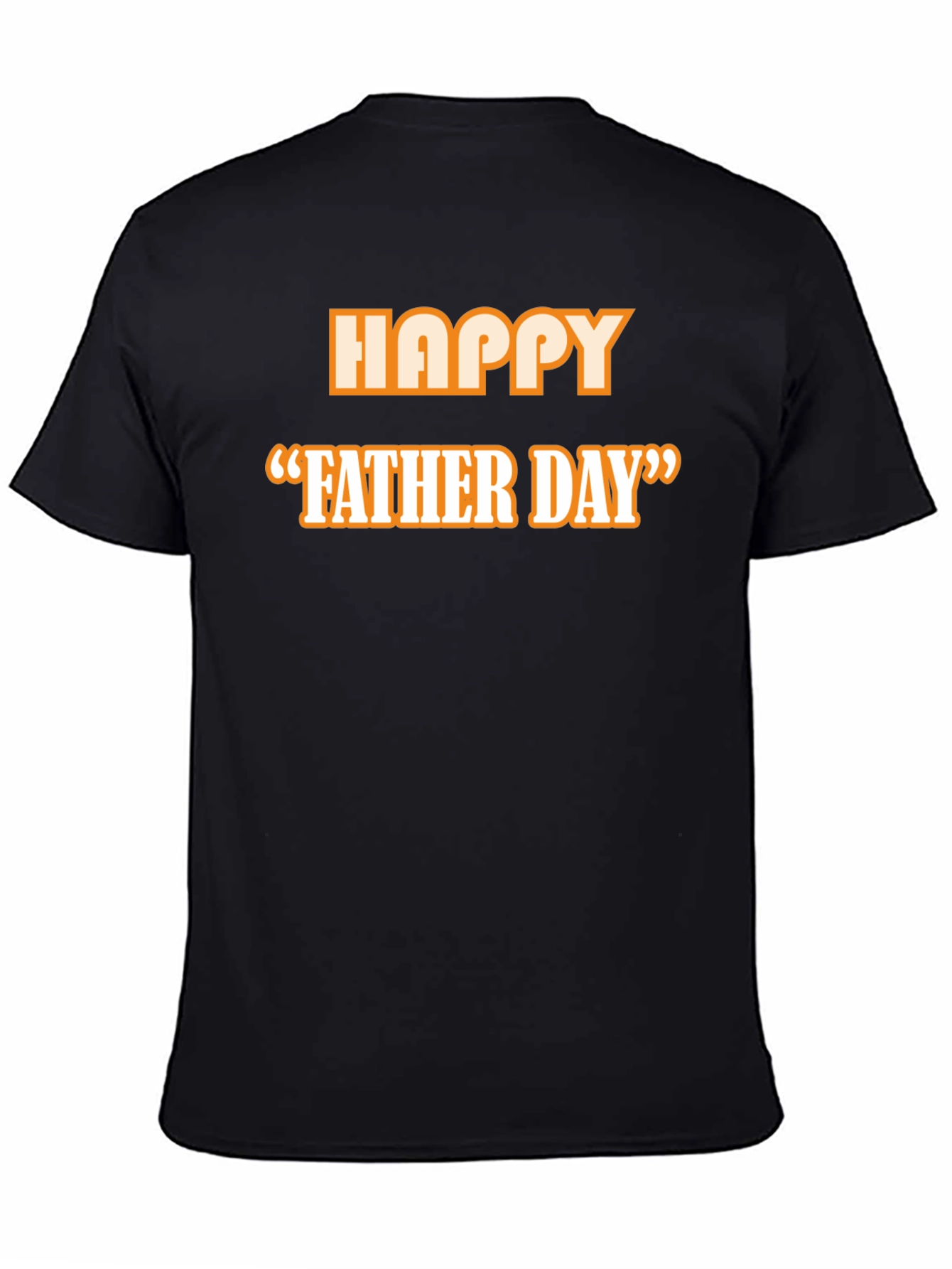 Happy Fathers Day T-Shirt - Classic Black Tee