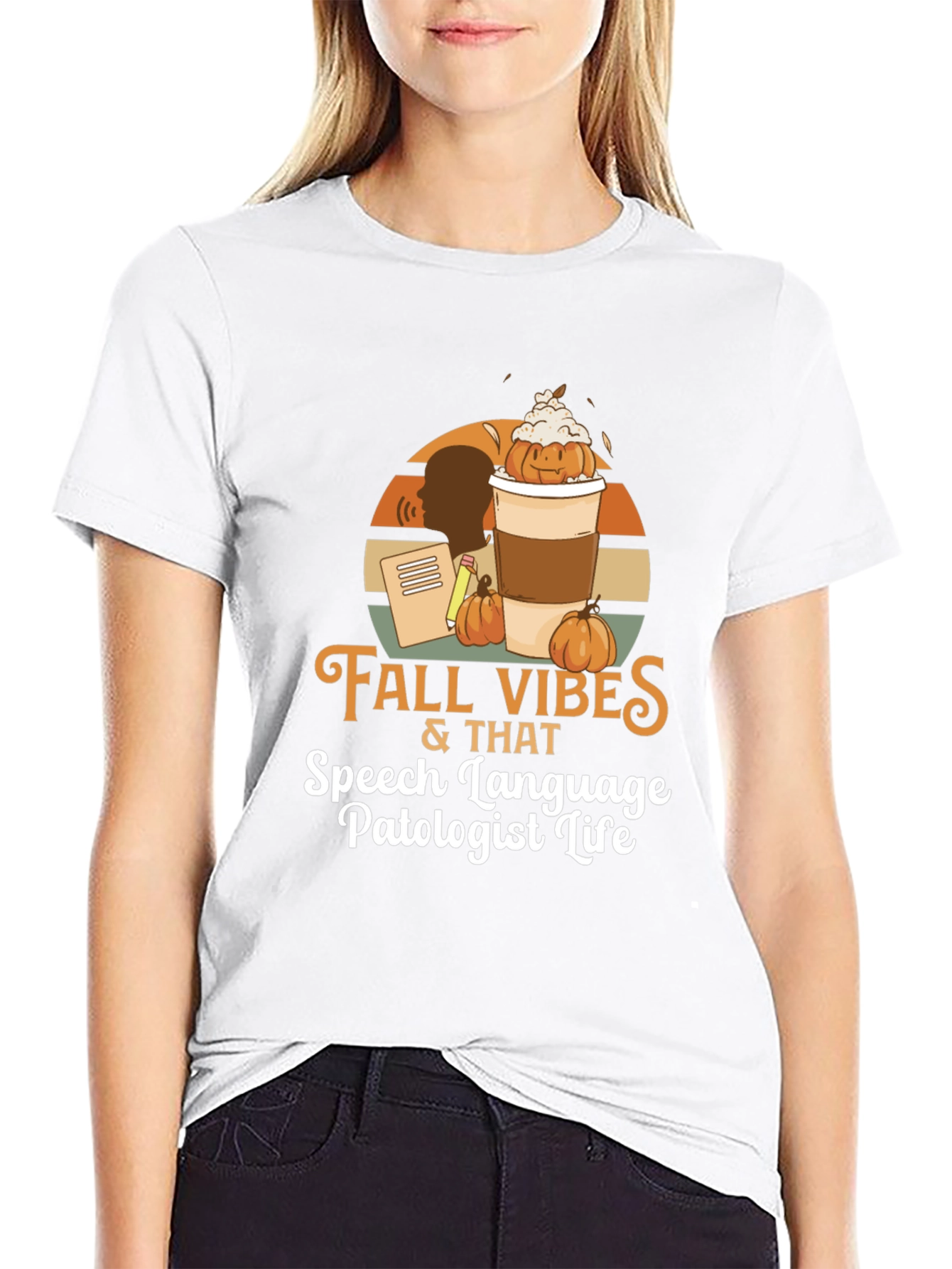 Fall Vibes Speech Language Pathologist Life T-Shirt