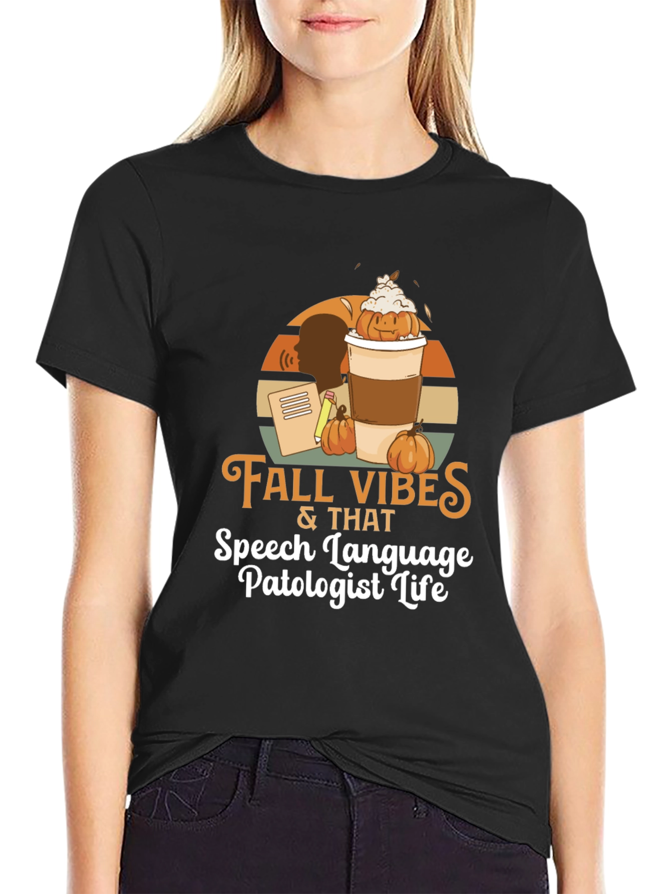 Fall Vibes Speech Language Pathologist Life T-Shirt